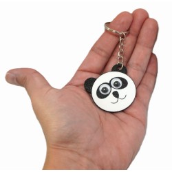 Brelok panda z ruchomymi oczkami