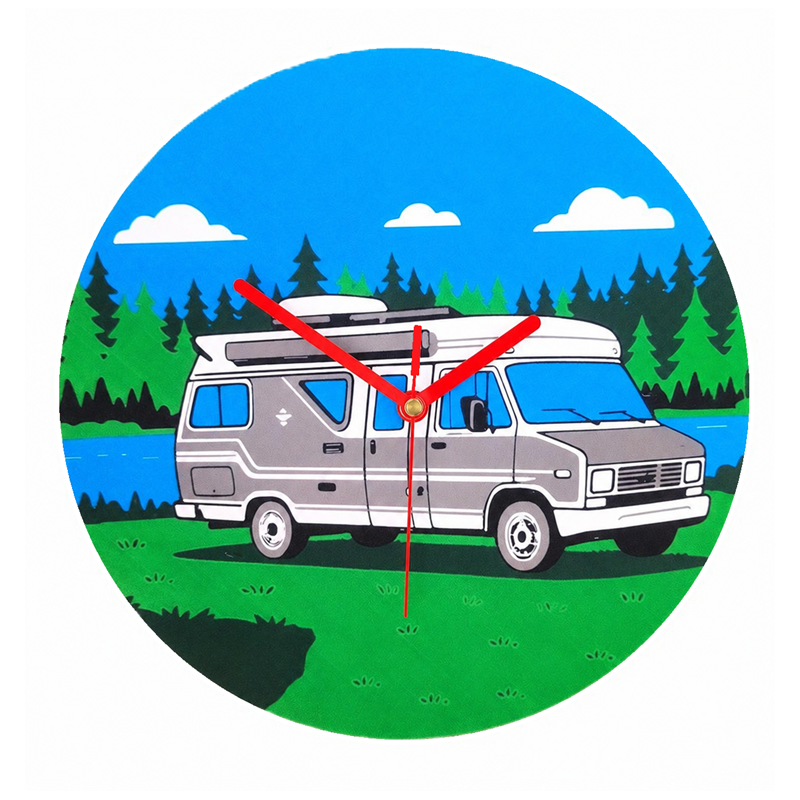 Zegar ścienny kamper Fiat Ducato 600
