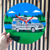 Zegar ścienny kamper Fiat Ducato 600