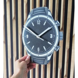 Zegar Ścienny Chrono Black