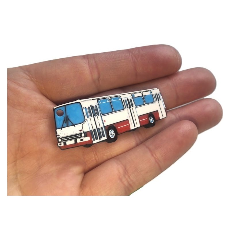 Brelok Ikarus biało - czerwony