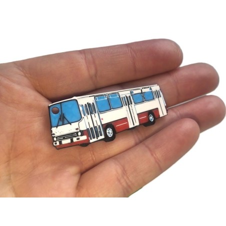 Brelok Ikarus biało - czerwony