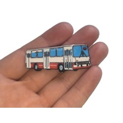 Brelok Ikarus biało - czerwony