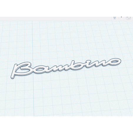 Napis na gramofon Bambino