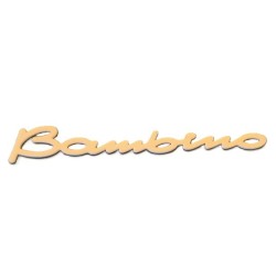 Napis na gramofon Bambino