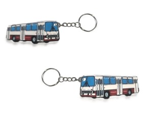 Brelok Ikarus biało - czerwony 