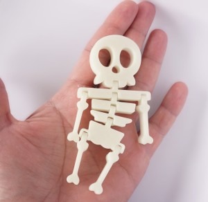 segmentowany szkielet świecący w ciemności (2 żebra)