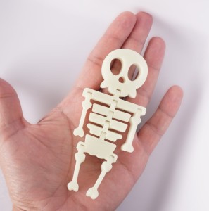 segmentowany szkielet świecący w ciemności (3 żebra)